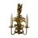 Applique en fer forgé a la feuille d'or années 60