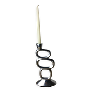 Circle candlestick by Matthew Hilton, aluminium, 1980s