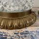 Set of two ceiling lamps or sconces in brass and glass