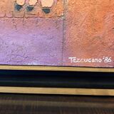Humberto Tezcucano (Mexico 20th century), Oil on panel, abstract composition