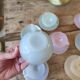 Arcopal service - 8 cups and saucers