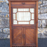 Napoleon III library cabinet or partition cabinet, furniture with beveled display window