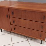 Commode Teck vintage 1970
