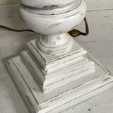 Wooden baluster lamp