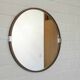 Vintage 1970s Round Wall Mirror / Attributed To Allibert / Space Age Bathroom Mirror