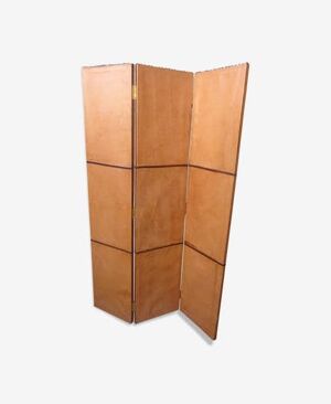 Paravent en cuir
