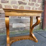 Louis Philippe Biedermeier console circa 1850 walnut