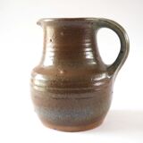 Signed stoneware pitcher