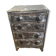 Blue grey patinated chest of drawers