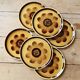 Vintage dessert plates faience Sarreguemines Digoin model Rimini