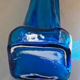 Blue glass vase, 1960s, Gunther Lambert