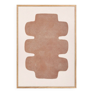 Peinture sur papier terracotta