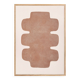 Painting on terracotta paper signed Eawy