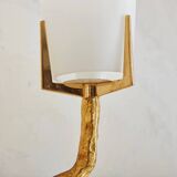 Pair of wall lights by Maison Arlus by Felix Agostini in bronze.