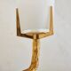 Pair of wall lights by Maison Arlus by Felix Agostini in bronze.