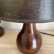 Wood lamp, fabric cable 2M, lampshade