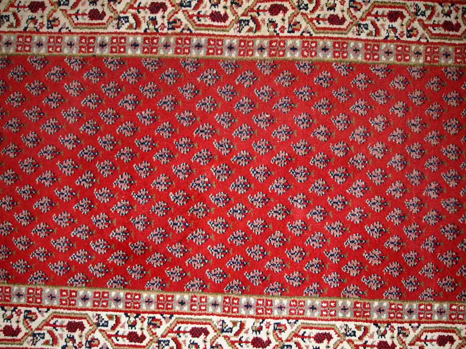 Vintage persian carpet seraband handmade 93cm x 162cm 1970s, 1c767