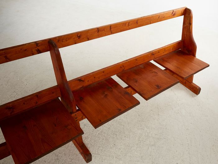 Swedish pine folding bench 1960s-1970s