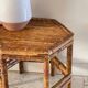 Table basse en bambou vintage