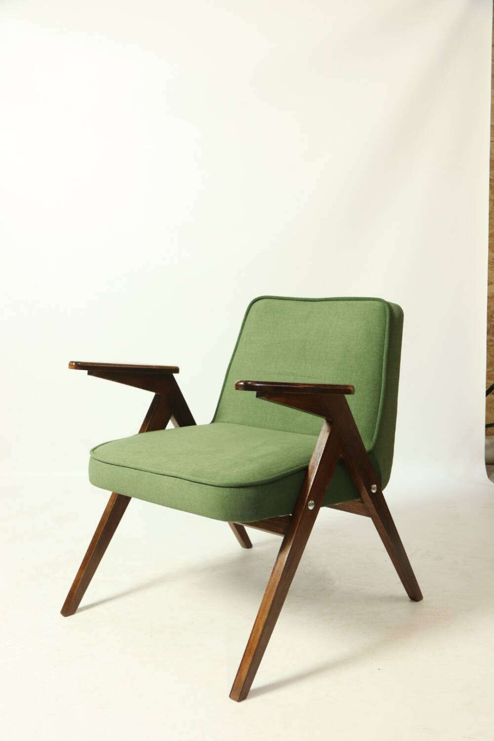 Paire de fauteuils vintage royale vert velvet Chierowski design
