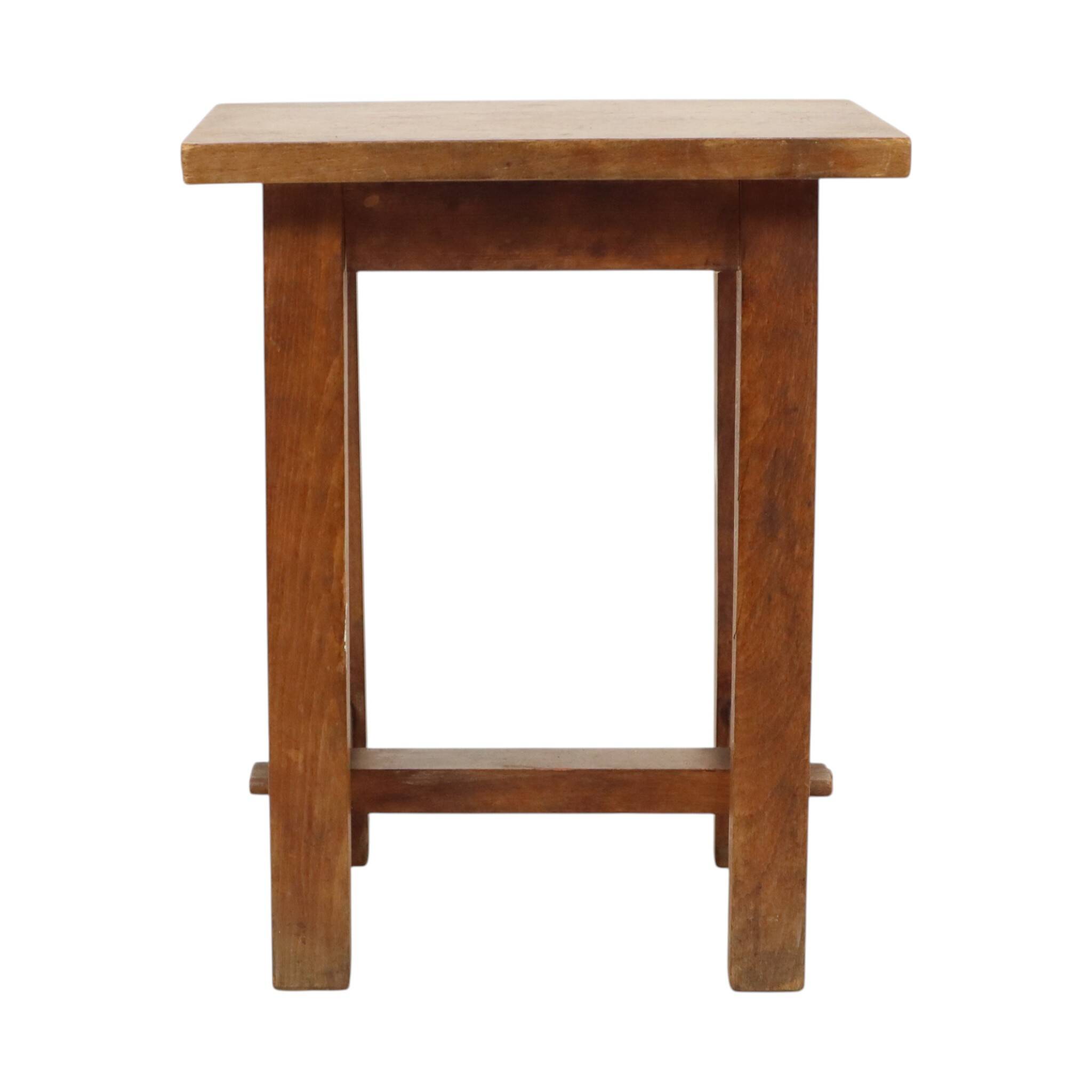 Charming Old Wooden Stool from Southern France – Rustic 1950s Style