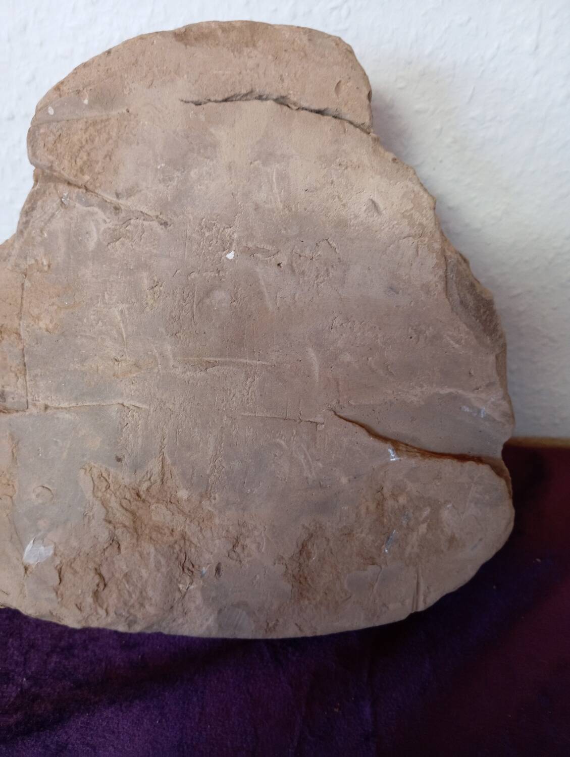 Terracotta clay head sculpture