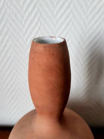 Vase gourde en terre-cuite émaillée style antique