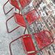 3 chaises vintage JYM en métal, meubles sièges industriels