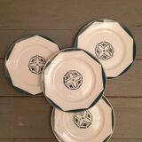 Suite of 8 flat plates Labrut brothers