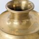 Vintage Indian Pot Lota in Brass, Sculptural Vase and Ritual Container