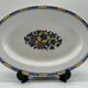 Oval dish art deco - boch freres - d1049