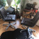 Eurosit leather chair (year 70/80)