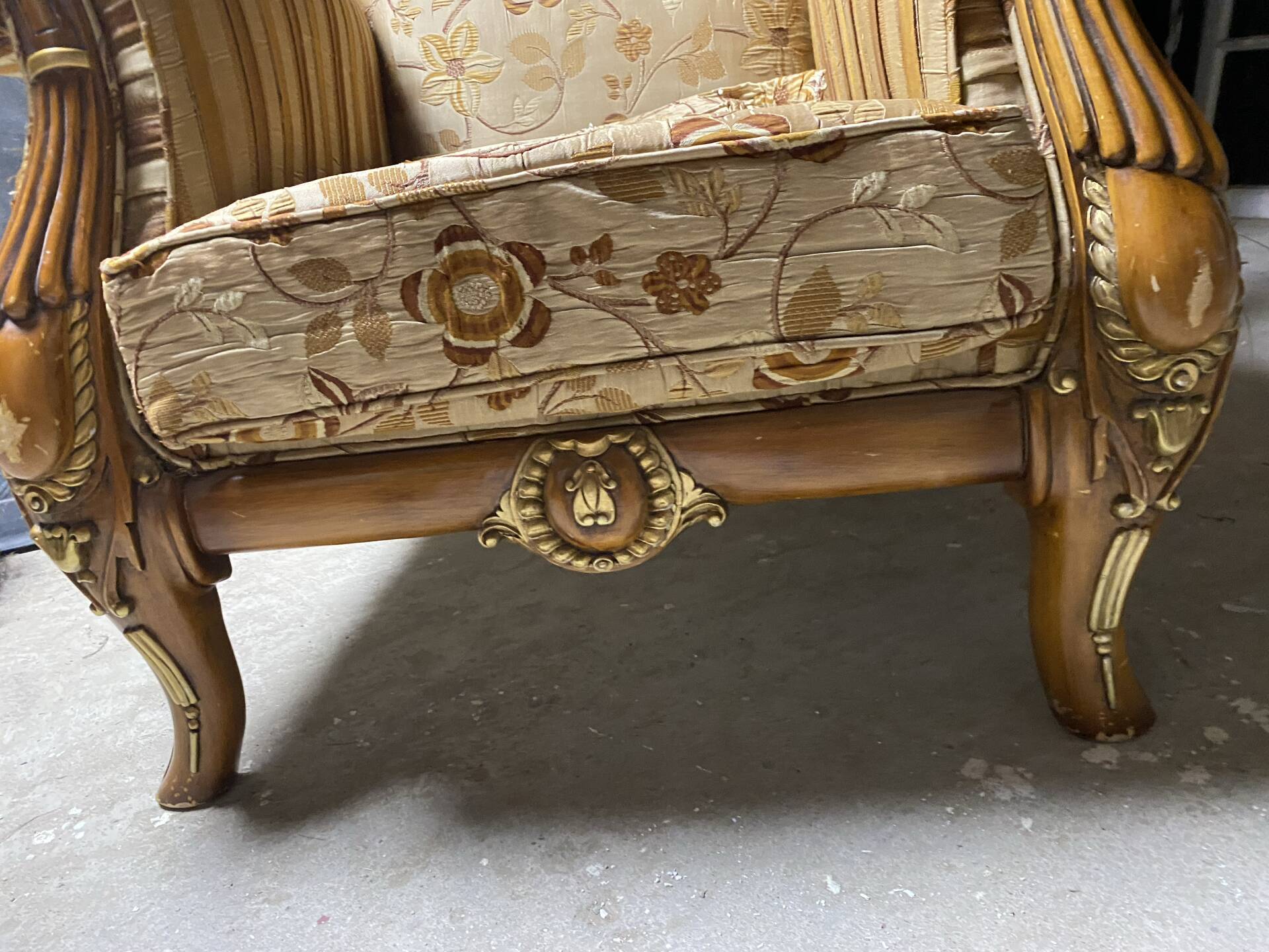 Louis XV Rococo style armchair