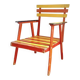 Fauteuil vintage en bois