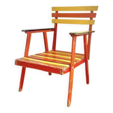 Rare vintage wooden armchair