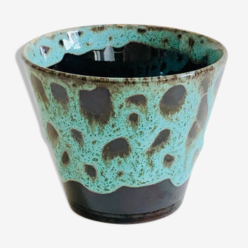 Small vintage ceramic pot cover