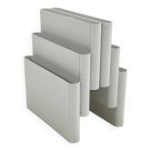 White magazine rack by Giotto Stoppino for Kartell, 1970