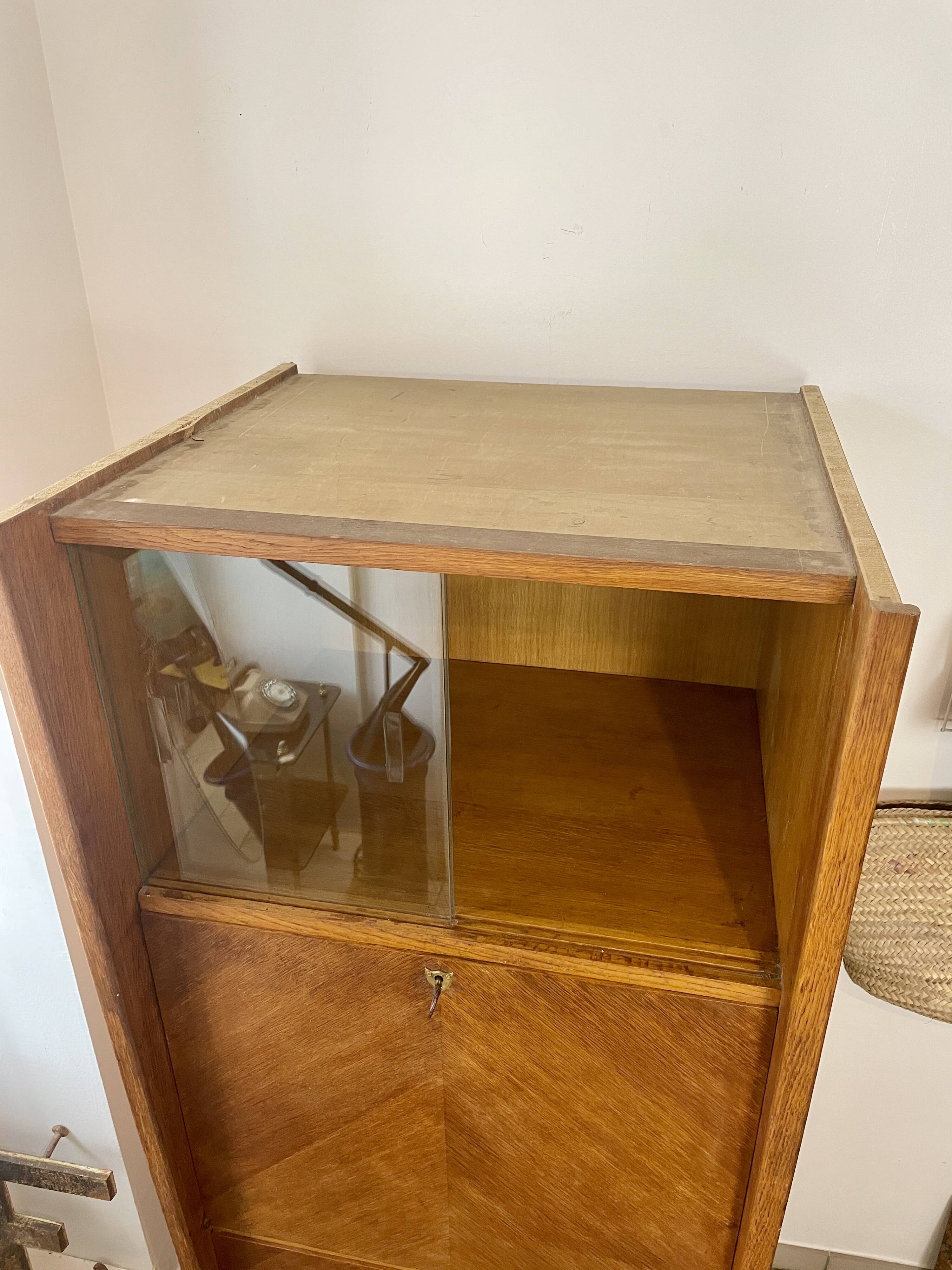 Secrétaire vitrine années 50