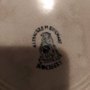 Assiette plate ancienne A.Lebacqz&M.Bouchard