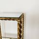 Gilded Italian Hollywood Regency Metal Shelf by Hans Kögl