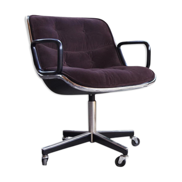 Knoll velvet executive office chair 1973