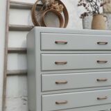 commode vintage pieds compas