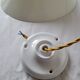 Suspension conique en opaline blanche