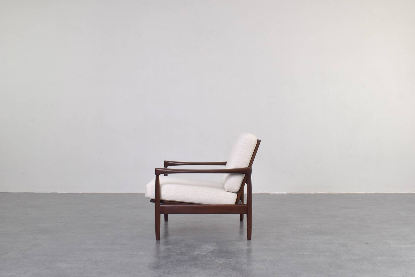 Fauteuil lounge Kolding en teck, style Mid-Century, conçu par Erik Wørts pour IKEA, années 1960