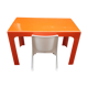 Fiberglass desk and gilac chair 1970