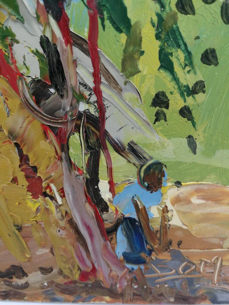 DOM, Vie de Famille, African painting, circa 1950