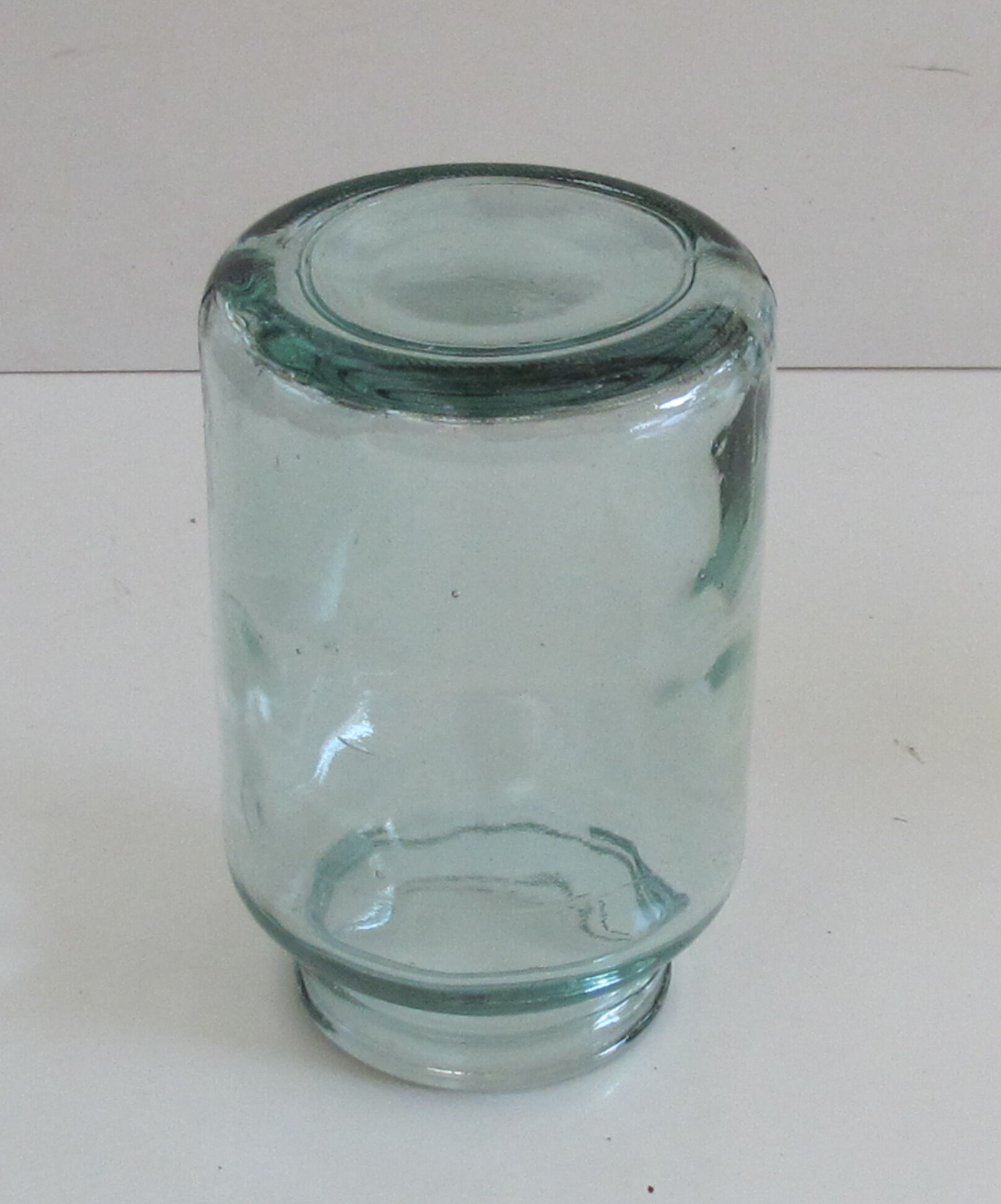 Old glass jar or vase