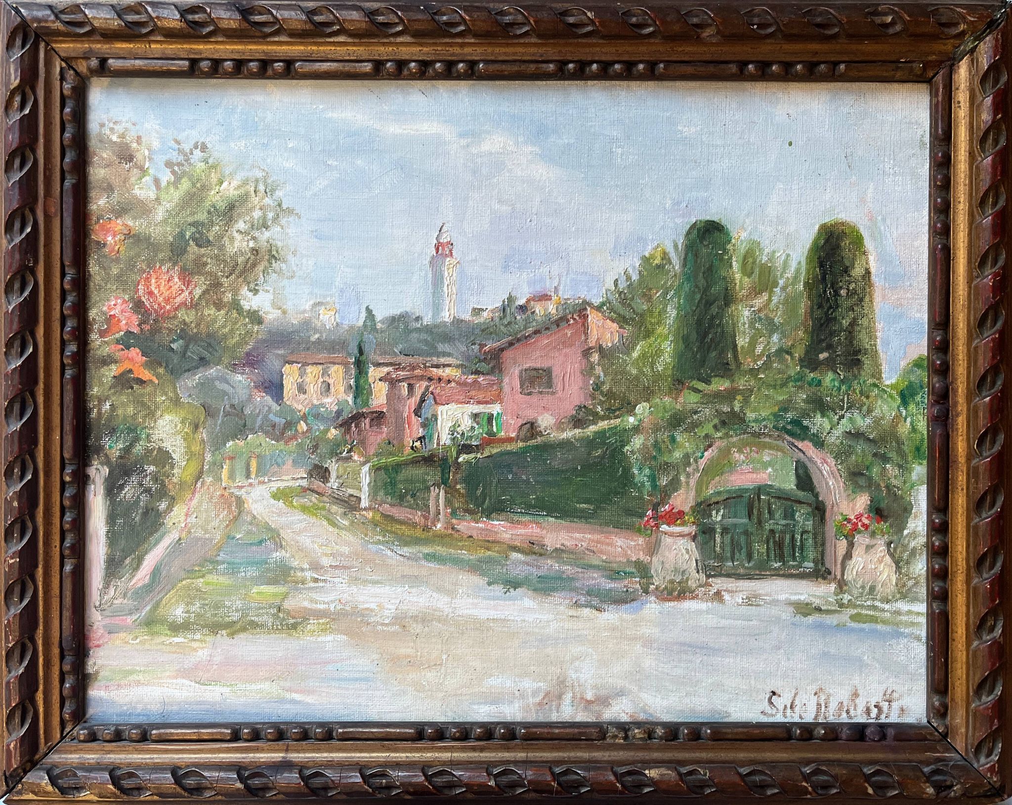 Tableau HST/P "Mediterranean Landscape" ref. H. Hayden