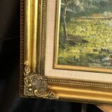 Modern Impressionist School HST - Nicolas Barriere - Landscape of the South la Ci