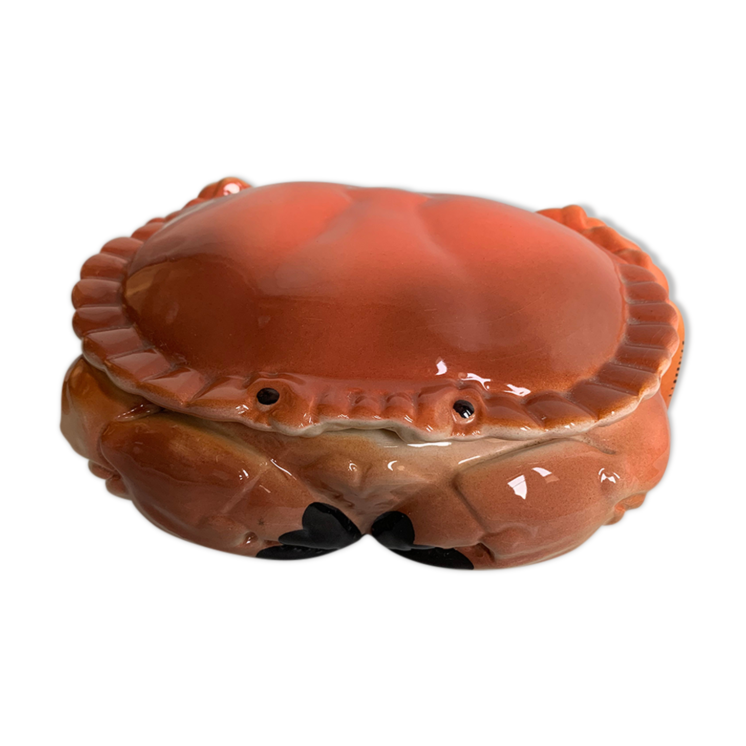 Ceramic crab-shaped box